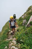 Em and Cris in the mist (Triglav Nat. Park, Slovenia)