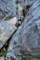 Em + Chris climbing 2 (Triglav Nat. Park, Slovenia)