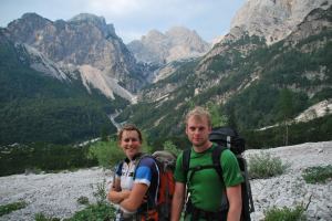 Em + Cris in valley 2 (Triglav Nat. Park, Slovenia)