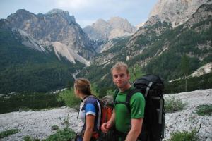 Em + Cris in valley (Triglav Nat. Park, Slovenia)