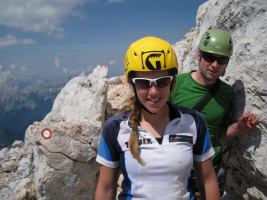 Em + Cris on way down (Triglav Nat. Park, Slovenia)