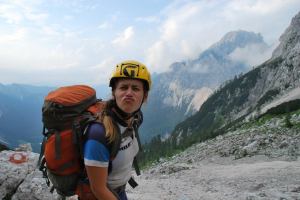 Em is grumpy (Triglav Nat. Park, Slovenia)