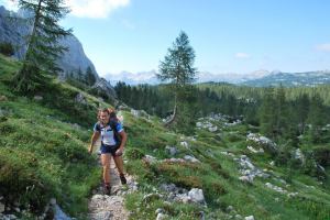 Emily walking (Triglav NP, Slovenia)