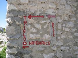 Sign 2 (Triglav Nat. Park, Slovenia)
