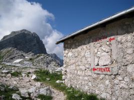 Sign (Triglav Nat. Park, Slovenia)