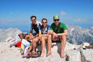 The three climbers (Triglav Nat. Park, Slovenia)
