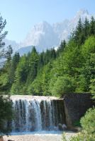 Waterfall and mountains (Triglav Nat. Park, Slovenia)