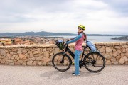 Ari and her e-bike (Holidays in Sardinia May 2023)