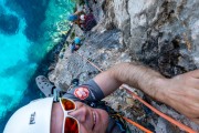 Cris and Ari climbing Signorina Fantasia (Holidays in Sardinia May 2023)