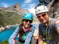 Ari and Cris at the top of Signorina Fantasia (Holidays in Sardinia May 2023)
