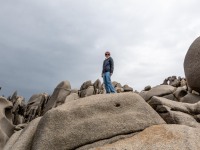 Ari on a rock (Holidays in Sardinia May 2023)