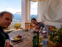 Cris and Ari having lunch (Holidays in Sardinia May 2023)
