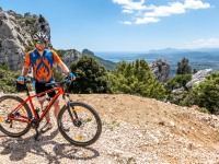 Cris and mountain bike (Holidays in Sardinia May 2023)