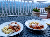 Gnocchi and a view (Holidays in Sardinia May 2023)