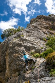 Ari on a 5b (Holidays in Sardinia April 2024)