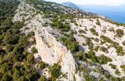 View of the Buchi Arta crag (Holidays in Sardinia April 2024)