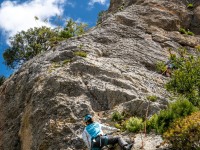 Ari on a 5b (Holidays in Sardinia April 2024)