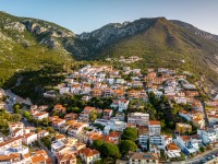 View of the Cala Ganone township (Holidays in Sardinia April 2024)