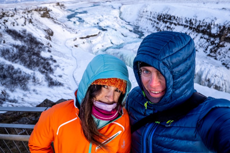 At Gullfoss (Iceland January 2023)