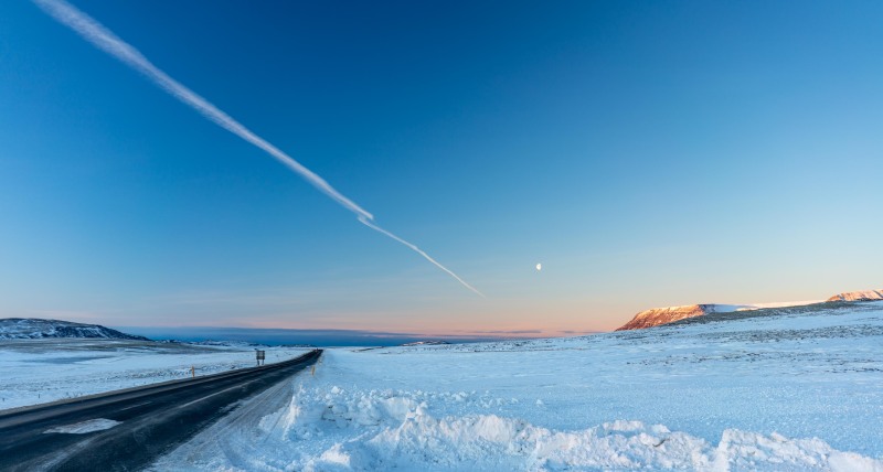 Cold morning on the Golden Circle road (Iceland January 2023)
