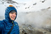 Cris at a thermal area (Iceland January 2023)