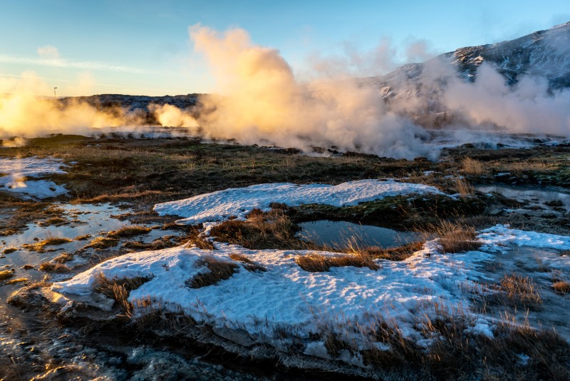 In the township of Geiser (Iceland January 2023)
