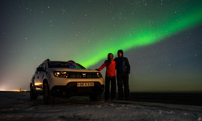 Parked for the lights (Iceland January 2023)