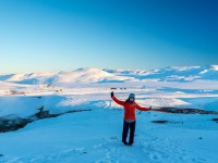 Ari in the snow (Iceland January 2023)