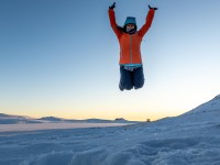 Ari jumping (Iceland January 2023)