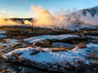 In the township of Geiser (Iceland January 2023)