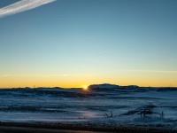 Sunrise on the Golden Circle road (Iceland January 2023)