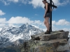Leonie at the summit (Düsseldorfer Hütte Tramp)