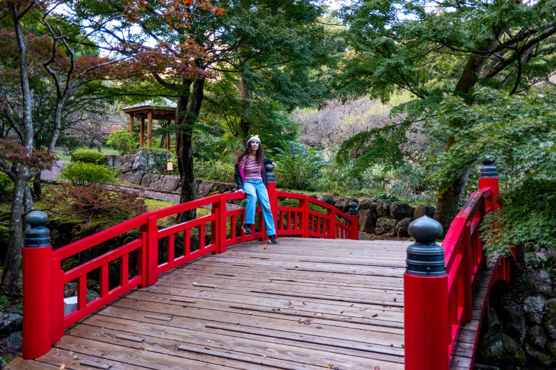 Ari on a bridge (Japan 2024)