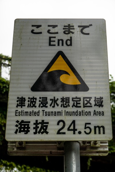 Tsunami sign (Japan 2024)