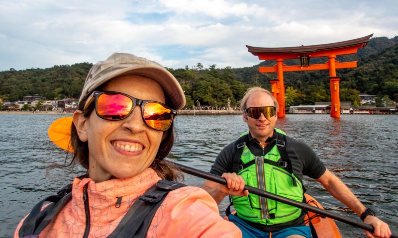 Us kayaking (Japan 2024)