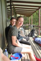 Ed and Abbie at Hurunui Hut (30th Birthday Bash)