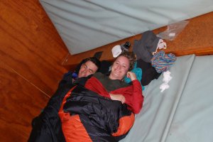 Ed and Abbie in the morning (30th Birthday Bash)