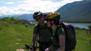 Simon and Anit with their bikes (30th Birthday Bash)