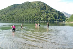 The race across Lake Taylor (30th Birthday Bash)