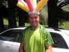 Chris with a silly hat (30th Birthday Bash)