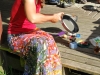 Clare making pancakes (30th Birthday Bash)