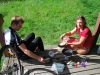 Greig and Clare making pancakes (30th Birthday Bash)