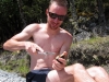 William stabs an avocado (30th Birthday Bash)