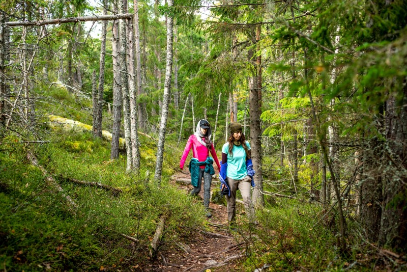 Girls in the woods (Kayaking Sweden Sept 2023)