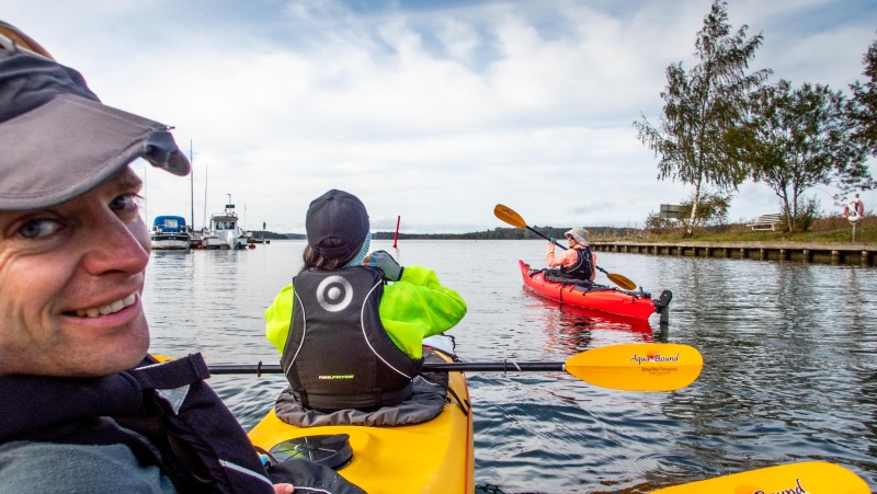 Heading out from the harbour (Kayaking Sweden Sept 2023)