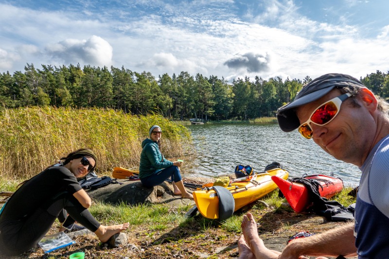 Lunch break (Kayaking Sweden Sept 2023)