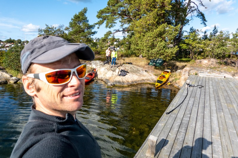Lunch stop (Kayaking Sweden Sept 2023)