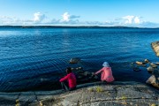 Sitting on the still side of the island (Kayaking Sweden Sept 2023)