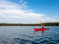 Ari kayaking (Kayaking Sweden Sept 2023)