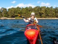 Getting the rope ready (Kayaking Sweden Sept 2023)